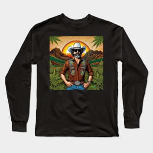 Stoner Hippie Retro Cowboy Vibes 15 Long Sleeve T-Shirt